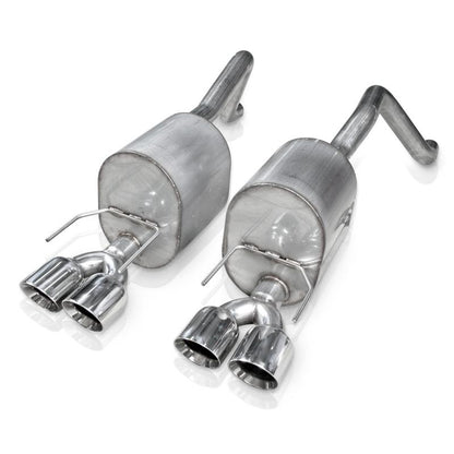 Stainless Works 2-1/2in Dual Chambered Turbo Mufflers | Corvette C6 (09-13) (C609CBQUAD)
