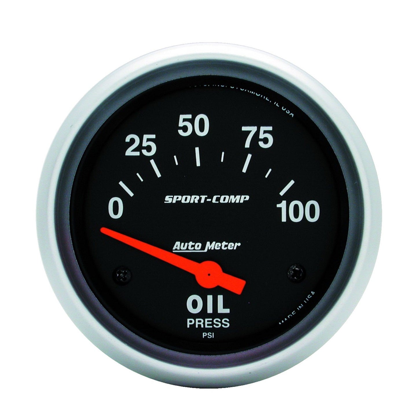 AutoMeter Sport-Comp 66.7mm 0-100 PSI Short Sweep Electronic Oil Pressure Gauge (3522)