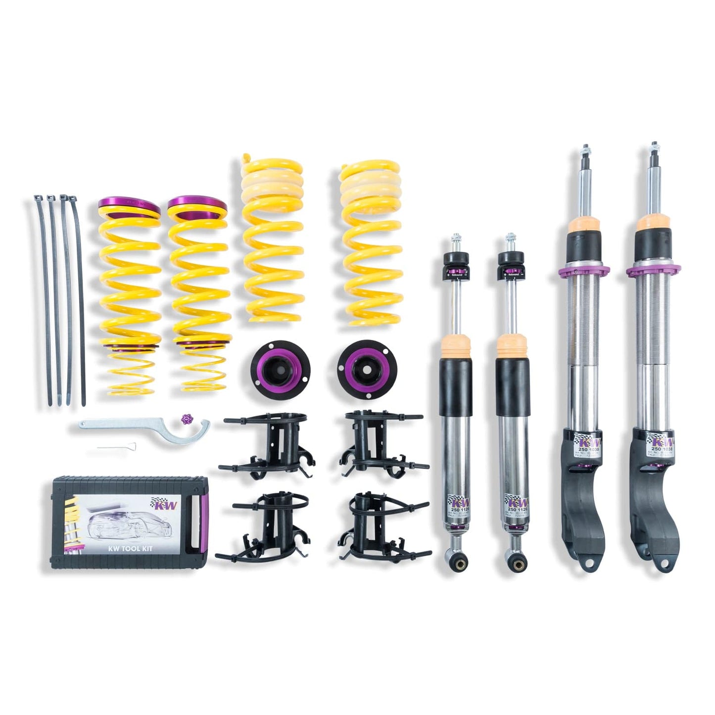 KW V3 Coilover Kit - Mercedes E300, E400 4Matic Sedan (W213), E400 4 Matic Coupe (C238); AWD; without EDC