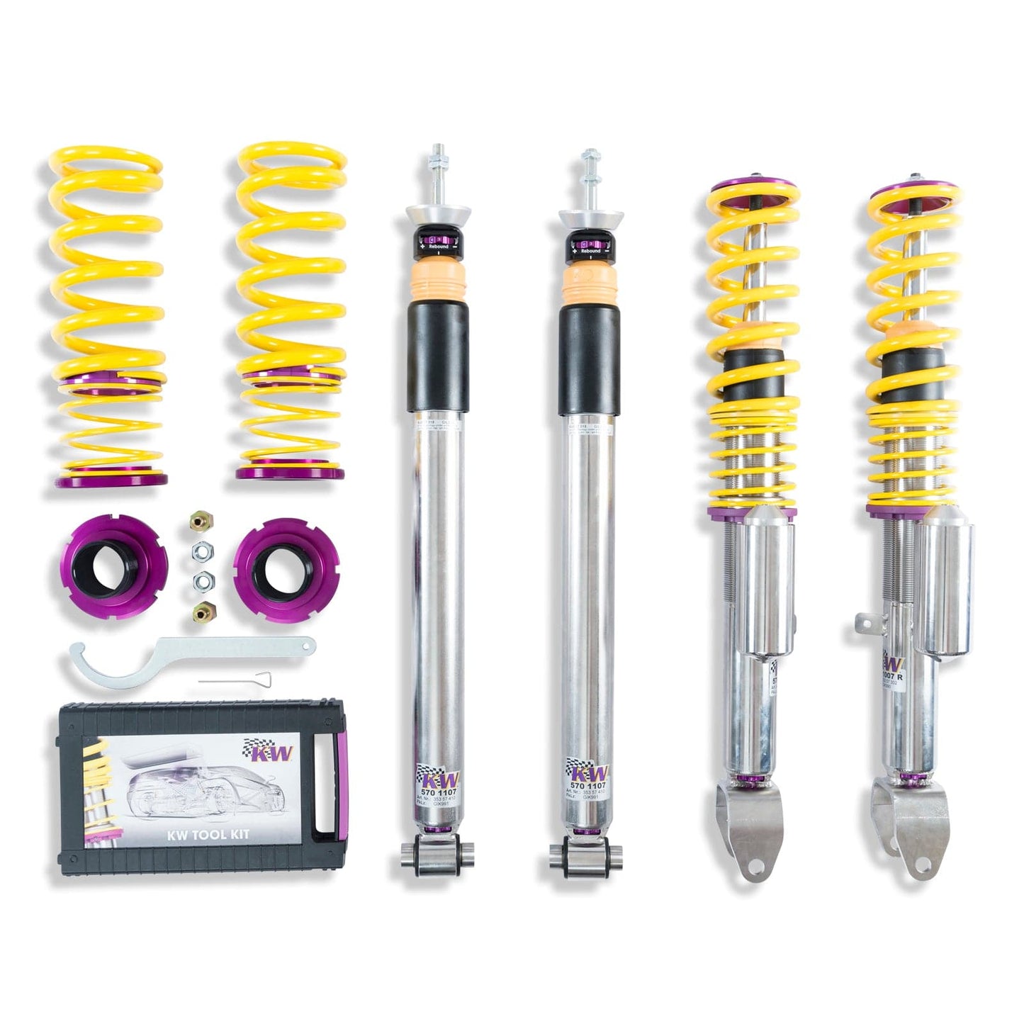 KW Suspensions KW V3 Coilover Kit - Lexus RC 200T, RC 350 (UXC1); with or without electronic suspension