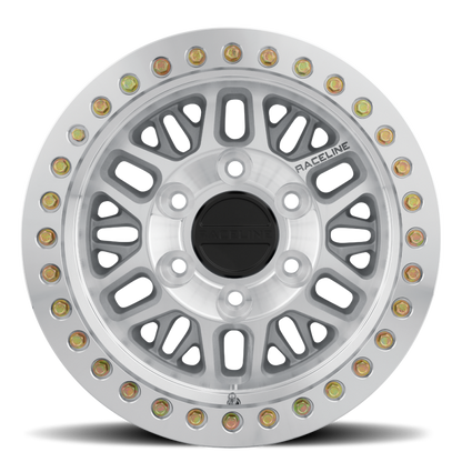 (set of 4) Raceline RT951 Ryno Machined Beadlock | 17x9" -12mm | 6x139.7mm Wheel