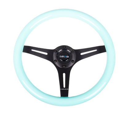 NRG 350MM 1.5" DEEP DISH WOOD GRAIN STEERING WHEEL