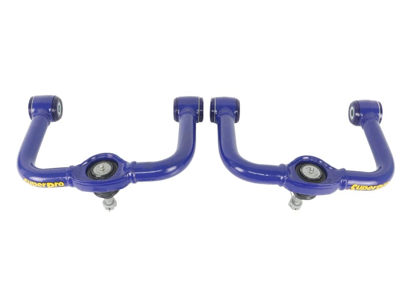 SuperPro 05-21 Nissan Frontier - Fixed Offset Upper Control Arm Set - Camber/Caster Correction
