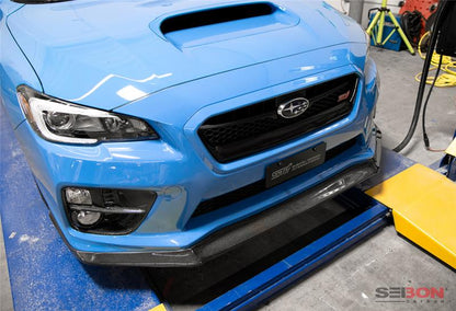 Seibon MB1-Style Carbon Fiber Front Lip | Subaru Impreza / WRX (07-21) (FL15SBIMP-MB1)