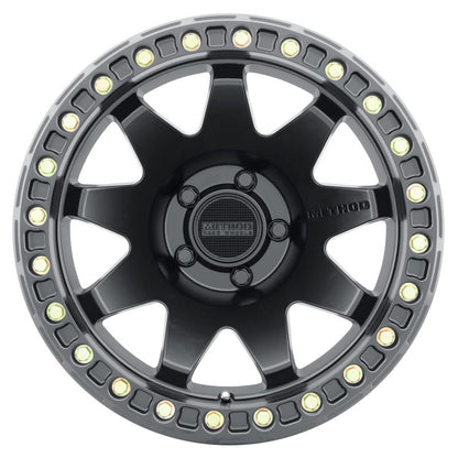 Method MR108 Beadlock Matte Black | 17x9" -44mm | 5x5mm Wheel