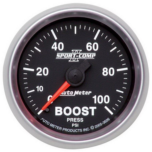 AutoMeter 2-1/16in 0-100 PSI Mechanical Boost Gauge (3606)