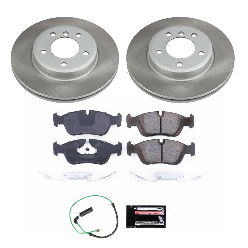 PowerStop 01-05 BMW 325xi Front Semi-Coated Rotor Kit (SC868)