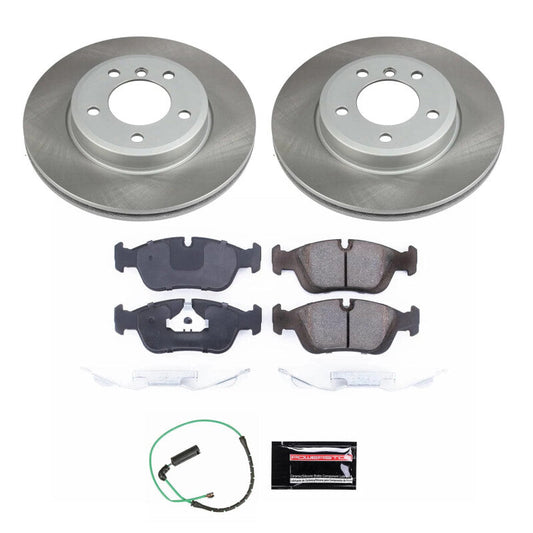 PowerStop 01-05 BMW 325xi Front Semi-Coated Rotor Kit (SC868)