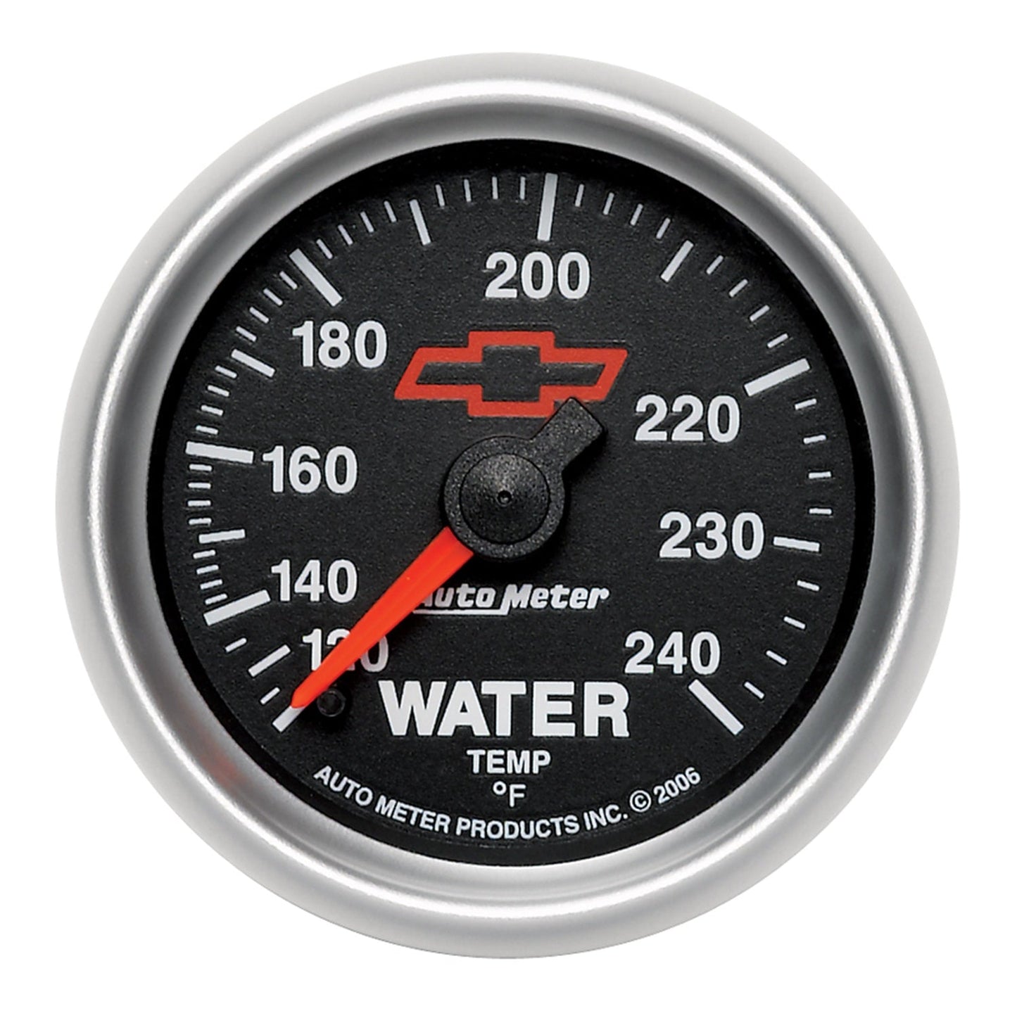 AutoMeter Sport-Comp II 2-1/16in 120-240 Deg Mechanical Water Temp Gauge - Bowtie Black (3632-00406)