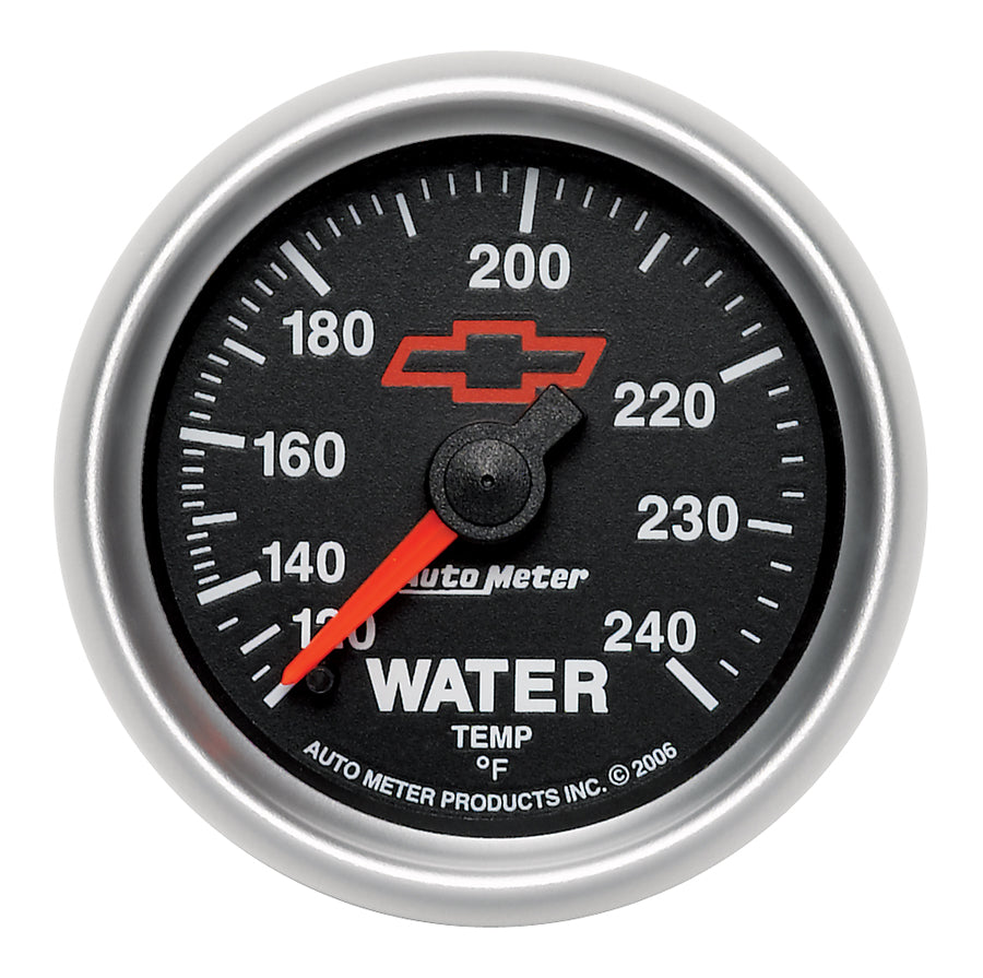 AutoMeter Sport-Comp II 2-1/16in 120-240 Deg Mechanical Water Temp Gauge - Bowtie Black (3632-00406)