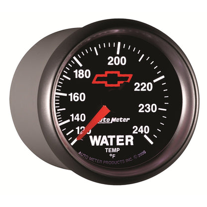 AutoMeter Sport-Comp II 2-1/16in 120-240 Deg Mechanical Water Temp Gauge - Bowtie Black (3632-00406)