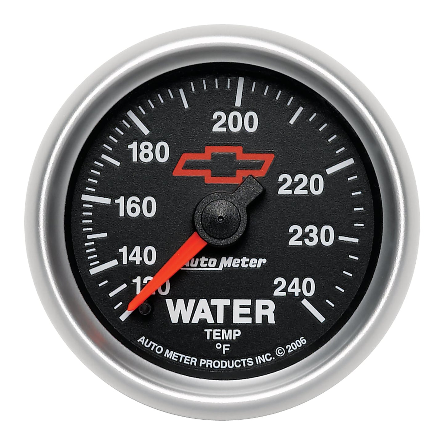 AutoMeter Sport-Comp II 2-1/16in 120-240 Deg Mechanical Water Temp Gauge - Bowtie Black (3632-00406)