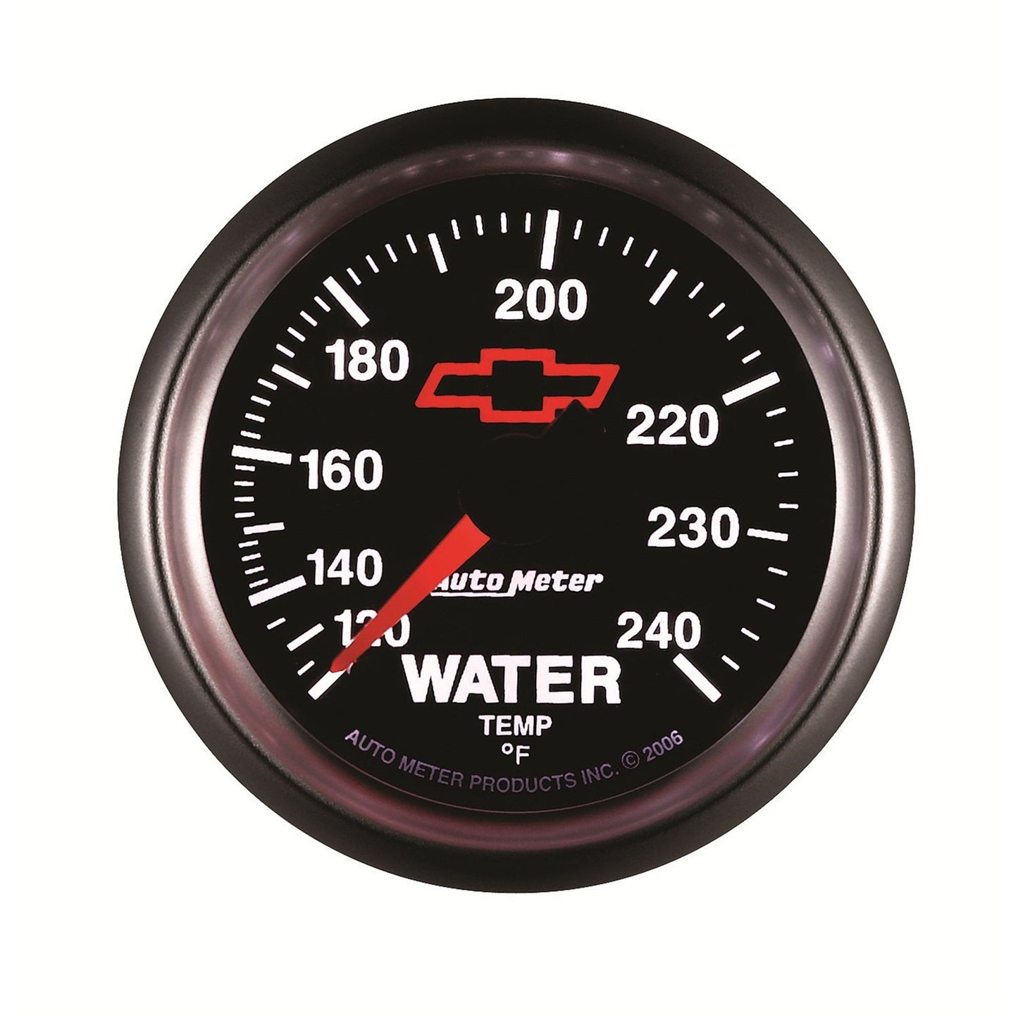 AutoMeter Sport-Comp II 2-1/16in 120-240 Deg Mechanical Water Temp Gauge - Bowtie Black (3632-00406)