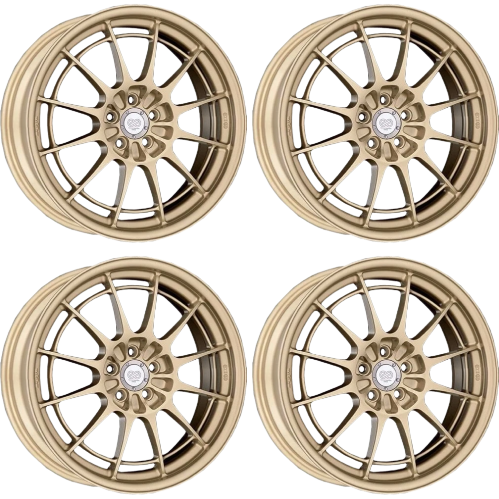 (set of 4) Enkei NT03+M Titanium Gold | 18x9.5" +40mm | 5x114.3mm Wheel