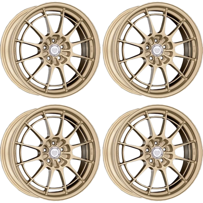 (set of 4) Enkei NT03+M Titanium Gold | 18x9.5" +40mm | 5x114.3mm Wheel