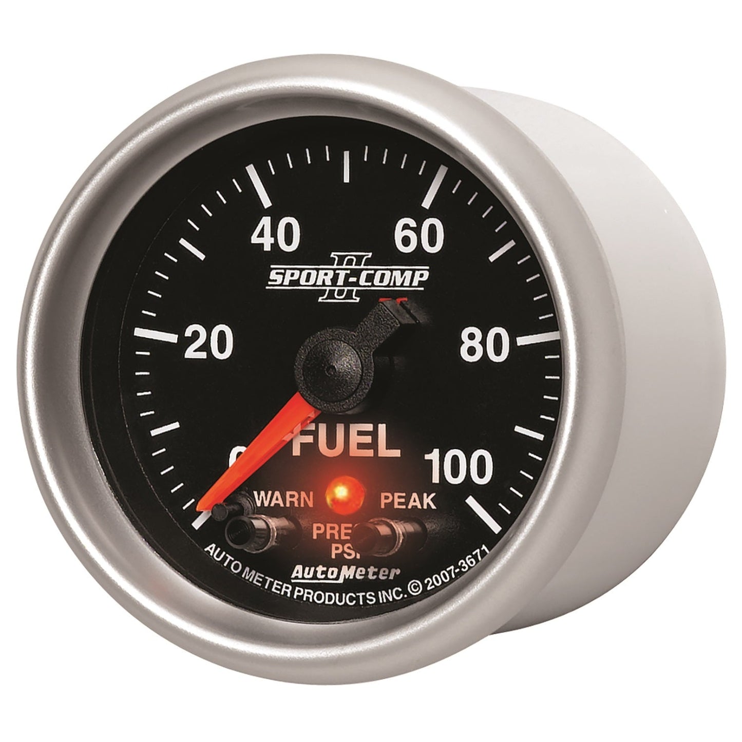 AutoMeter Sport-Comp II 52mm 0-100 PSI Fuel Pressure Gauge (3671)