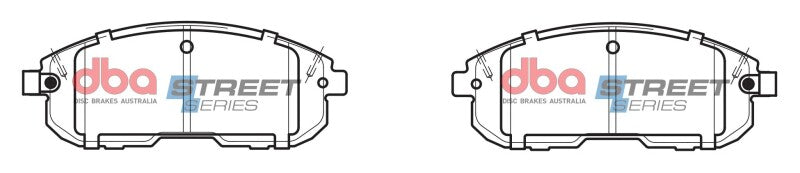 DBA Street Series Front Brake Pads | Infiniti G35 AWD (03-05) (DB1485SS)