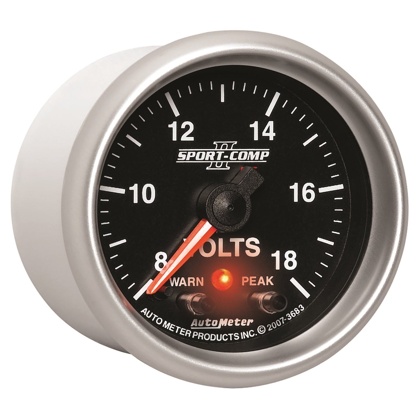 AutoMeter Sport-Comp II 2-1/16in Digital Voltometer Gauge - 18V (3683)