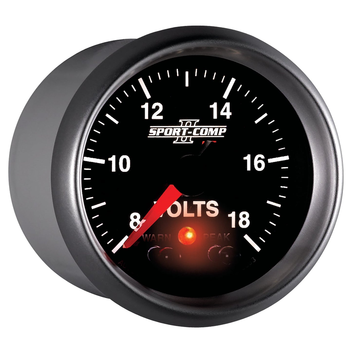 AutoMeter Sport-Comp II 2-1/16in Digital Voltometer Gauge - 18V (3683)