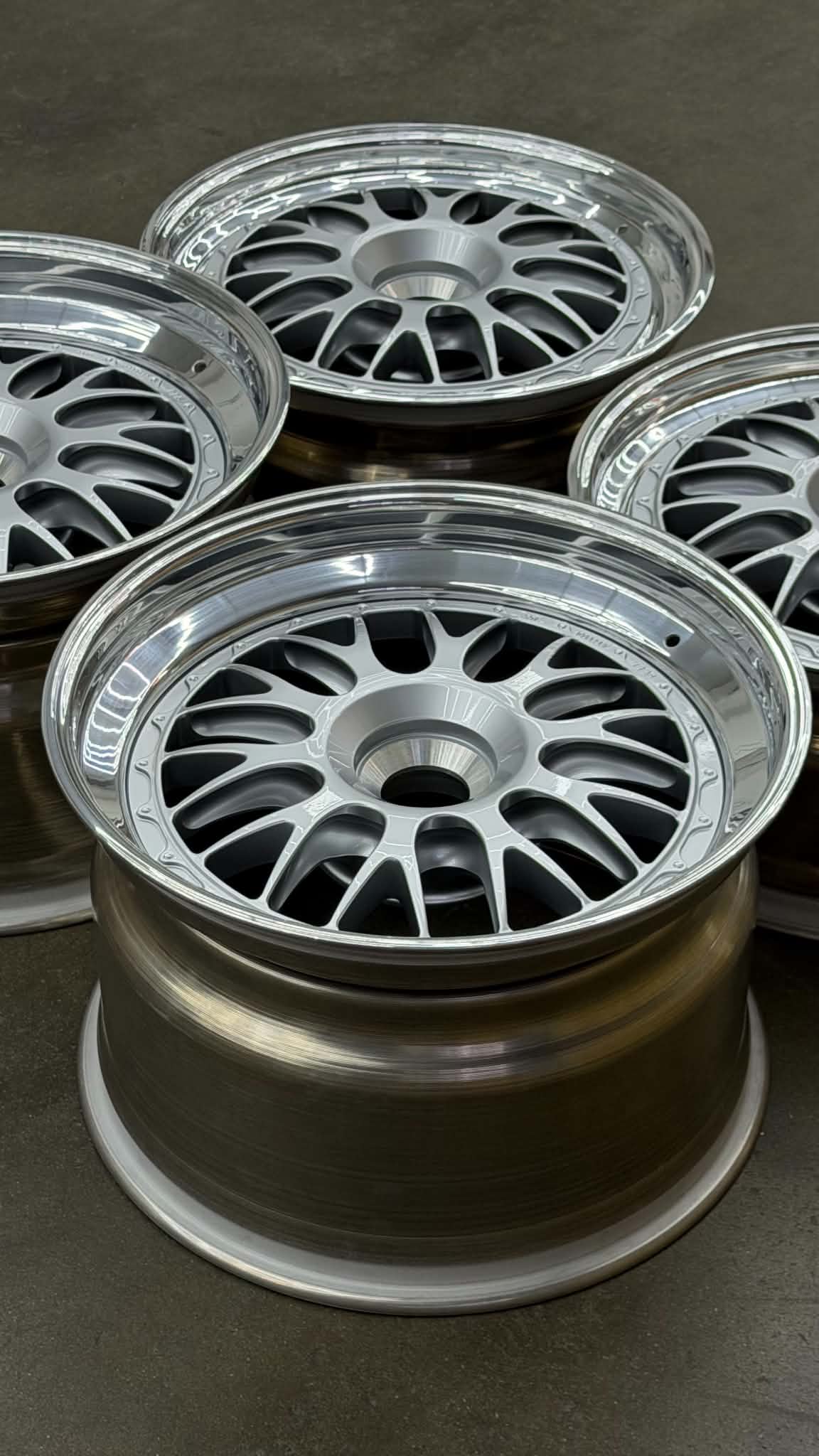 BBS E88 19x9.5 +41, 19x12.5 +41 CL Silver (SET)