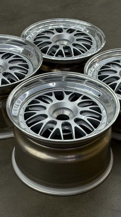 BBS E88 19x9.5 +41, 19x12.5 +41 CL Silver (SET)