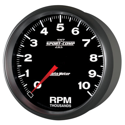 AutoMeter Sport-Comp II 5 inch 0-10000 RPM In Dash Tachometer (3698)