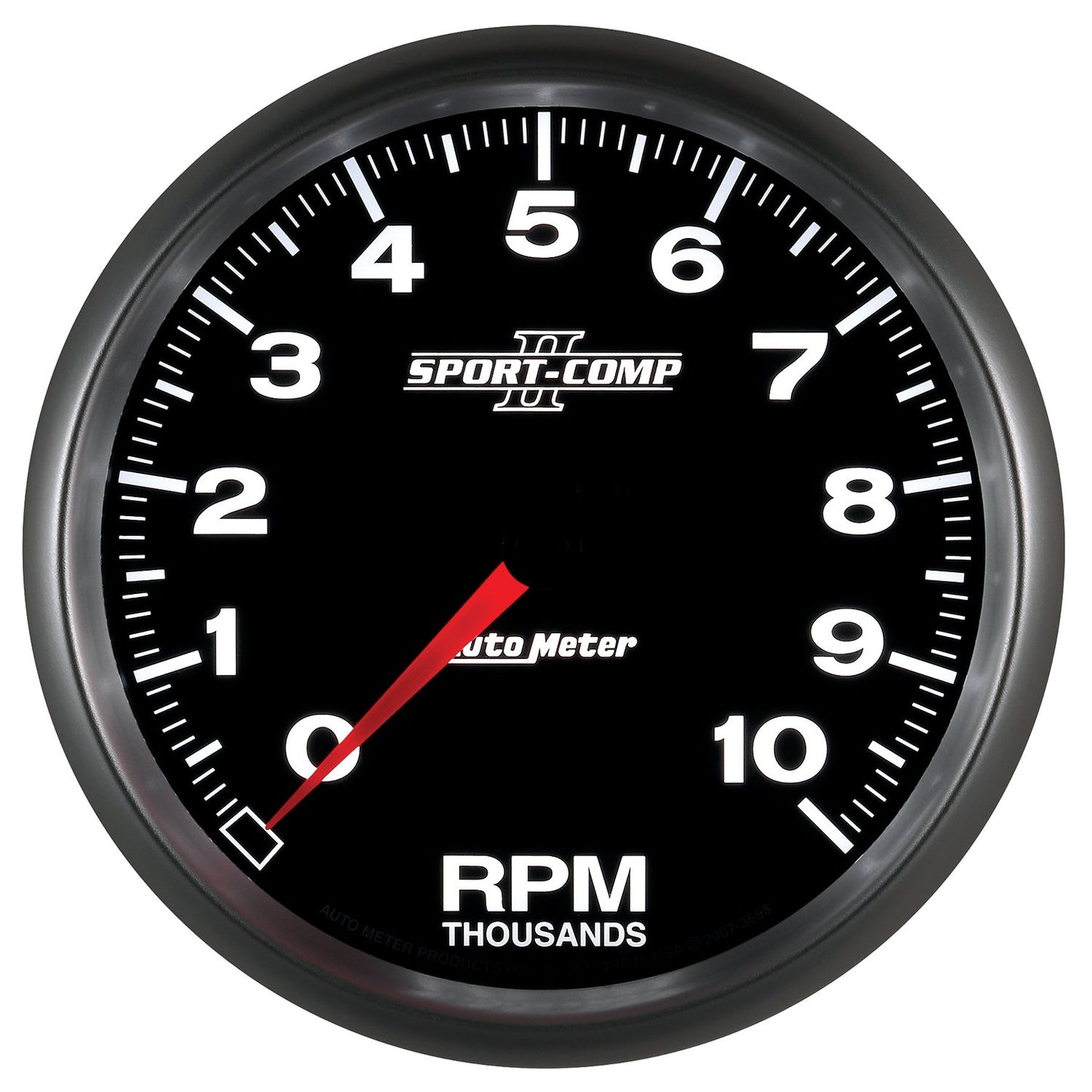 AutoMeter Sport-Comp II 5 inch 0-10000 RPM In Dash Tachometer (3698)