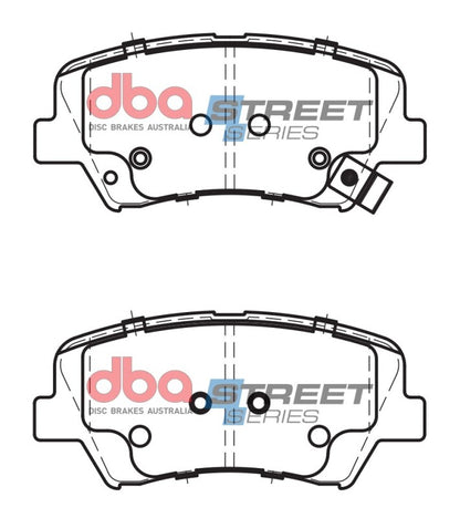DBA Street Series Front Brake Pads | Hyundai Elantra Coupe (11-16) (DB2240SS)