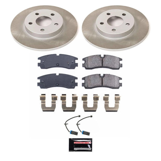 PowerStop 98-02 Cadillac Seville Rear Semi-Coated Rotor Kit (SC1567)