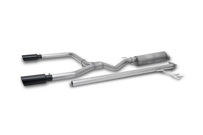 Gibson Black Elite Dual Split Cat-Back Exhaust | Honda Ridgeline (17-20) (614002B)