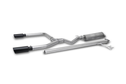 Gibson Black Elite Dual Split Cat-Back Exhaust | Honda Ridgeline (17-20) (614002B)