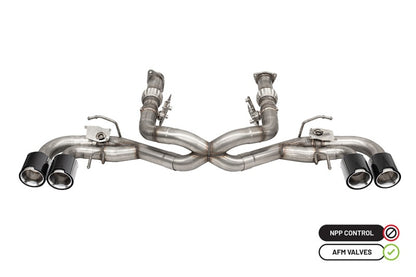 CORSA 3.0 in Cat-Back 4.5 in CF Tips | Corvette C8 20-23 (w/ NPP) (21105CFBLK)