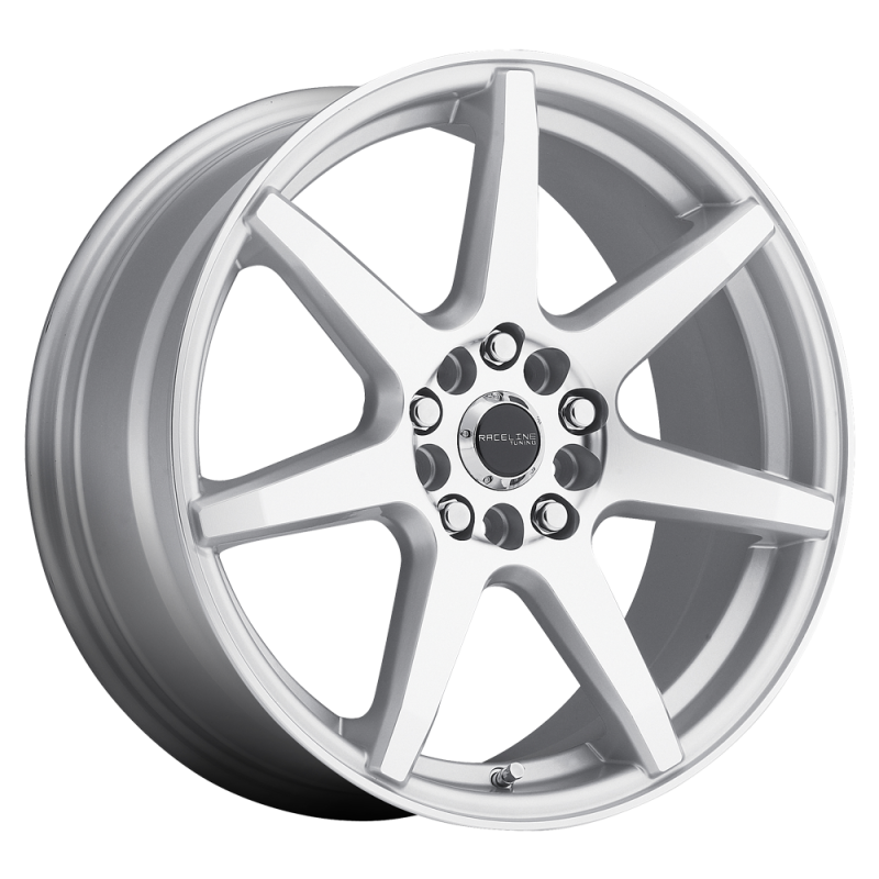 (set of 4) Raceline 131 Evo Silver & Machined | 17x7.5" +40mm | 5x100/5x114.3mm Wheel
