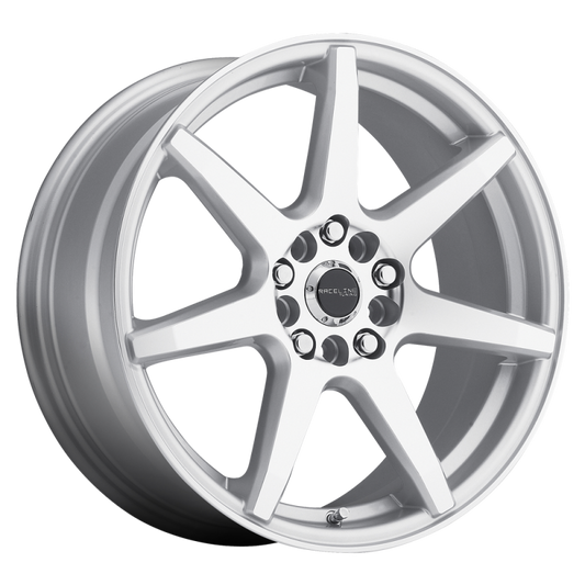 Raceline 131 Evo Silver & Machined | 18x7.5" +42mm | 5x100/5x114.3mm Wheel