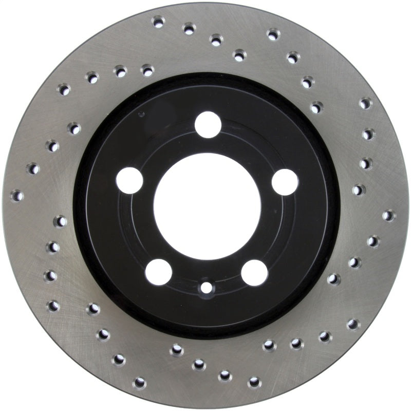 Stoptech 128.33069L Sport Cross-Drilled Disc Brake Rotors For Volkswagen Jetta