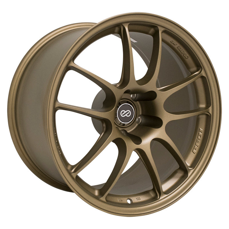 Enkei PF01 Titanium Gold | 18x10.5" +15mm | 5x114.3mm Wheel