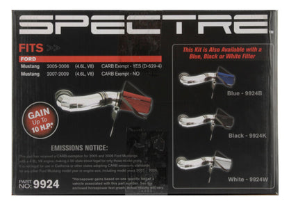 Spectre 05-09 Ford Mustang GT V8-4.6L F/I Air Intake Kit | Mustang GT (9924)