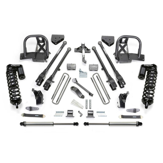 Fabtech 6" 4-Link System w/ DLSS 4.0 Coilover & Rear DLSS | Ford F450/550 4WD (08-10) (K2055DL)