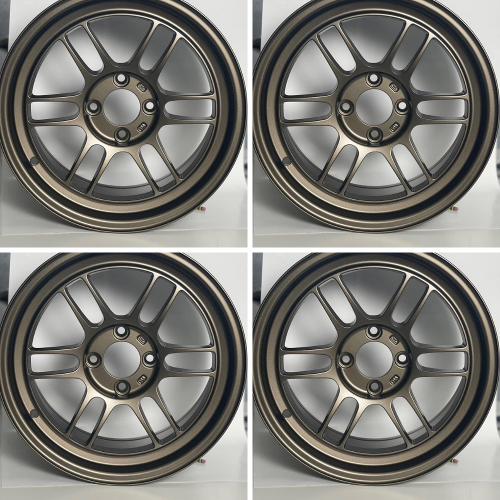 (set of 4) Enkei RPF1 Bronze | 15x8" +28mm | 4x100mm Wheel