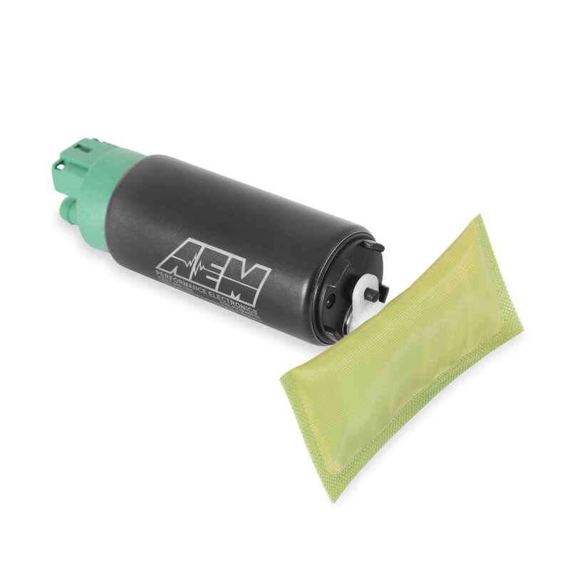 AEM 400 LPH E85 Compatible Fuel Pump Kit - Single Barb - Ethanol Compatible