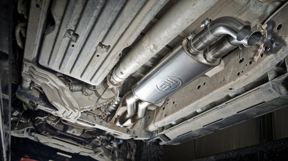 Stainless Works 3in X-Pipe Resonator Dump In Front Of Rear Axle | Ford F-150 Raptor (11-14) (FTR10CBDP)
