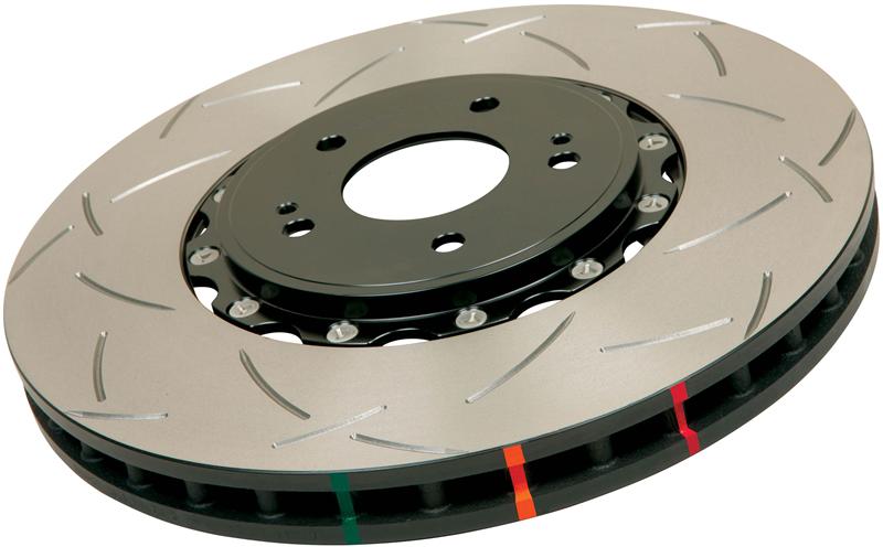 DBA Front Slotted 5000 Series 2 Piece Rotor w/ Black Hat | Nissan Skyline (Various) (DBA5928BLKS)