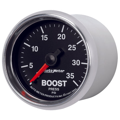 AutoMeter GS 2 1/16 inch 35PSI Mechanical Boost Gauge (3804)