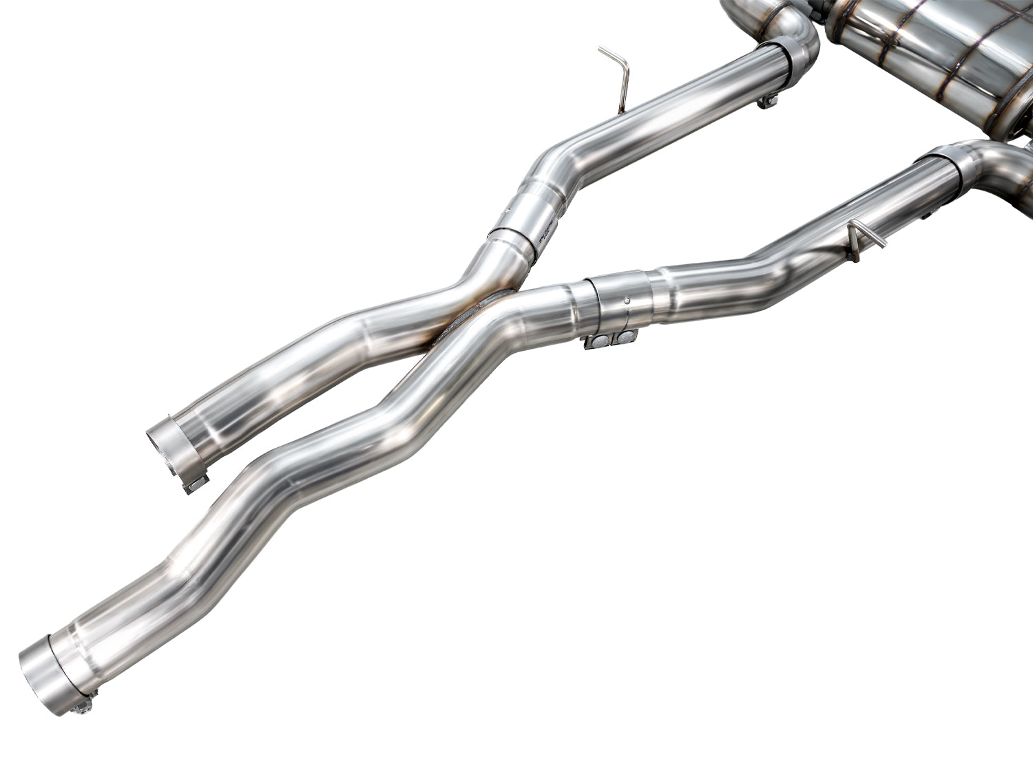 AWE 3820-11301 Non-Resonated Mid Pipes for 20-24 BMW X3 M / 20-25 X4 M