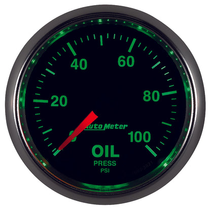 AutoMeter GS 52mm 0-100 PSI Mechanical Oil Pressure Gauge (3821)
