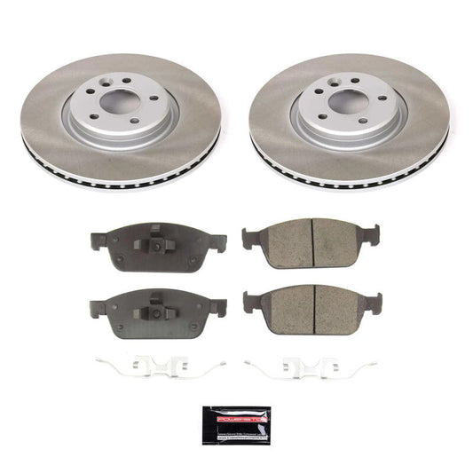 PowerStop 17-19 Lincoln MKC Front Semi-Coated Rotor Kit (SC7338)