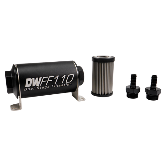 DeatschWerks Universal 10 Micron 110mm Fuel Filter (8-03-110-010K-10/-38/-516/-6/-8)