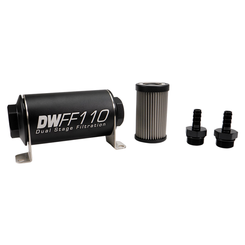 Deatschwerks Universal 40 Micron 110mm Fuel Filter Kit (8-03-110-040K-10/-38/-516/-6/-8)