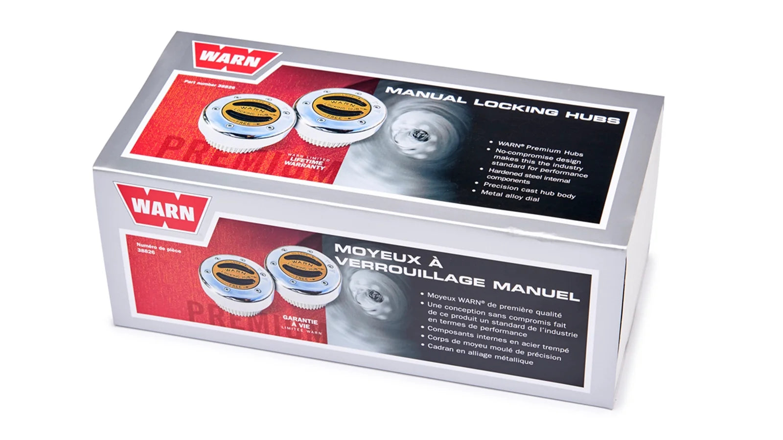 WARN 38826 4WD Premium Manual Locking Hubs 1 Ton Dana Spicer 60 50 GM Ford Dodge