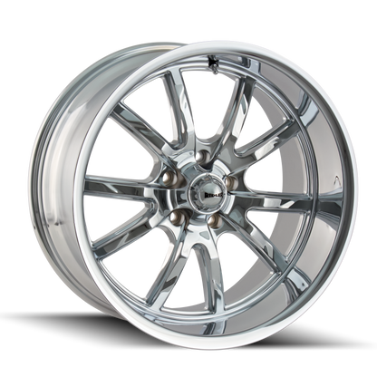 Ridler Wheels 650 Chrome | 17x8" +0mm | 5x120.65mm Wheel